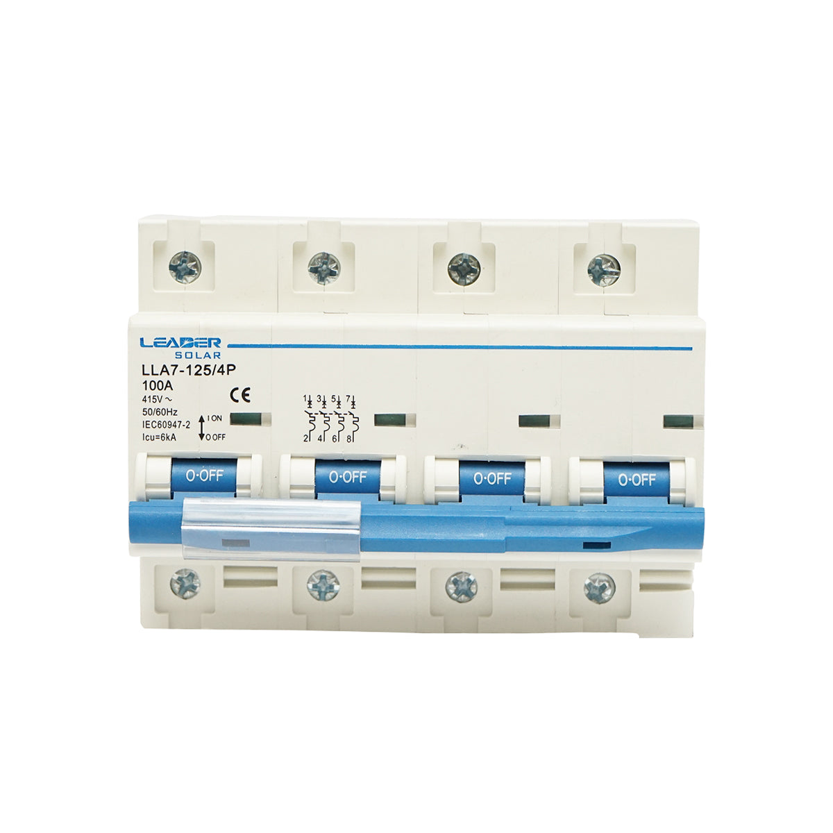 Automatic circuit breaker type 4P-100A-415VAC Leader
